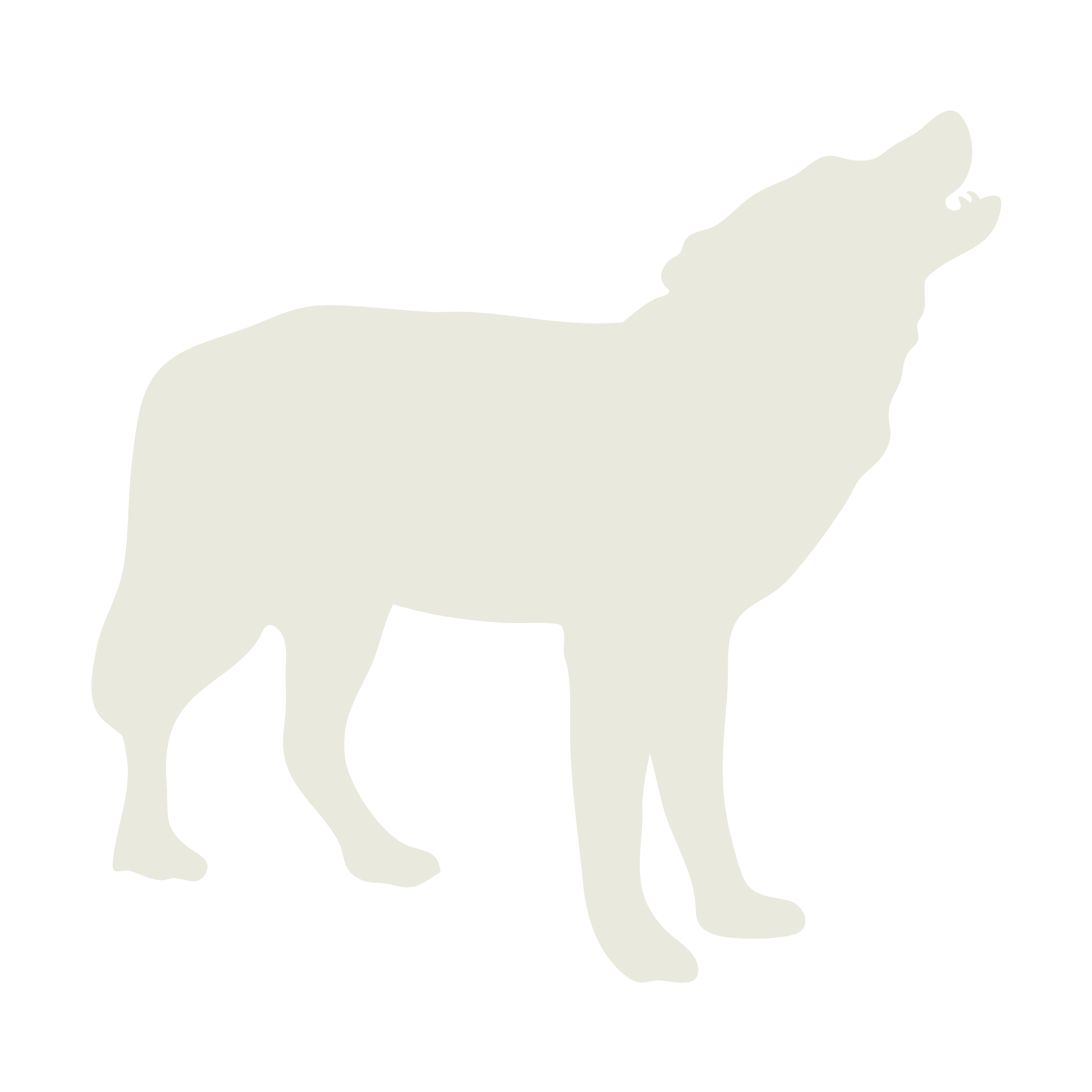 wolf white icon